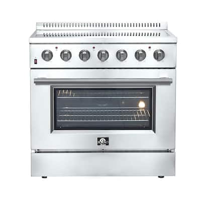 Bravo KITCHEN 24 in. 4-Element Electric Range with Broil, Pizza and  Convection in Stainless Steel BV241RE - The Home Depot