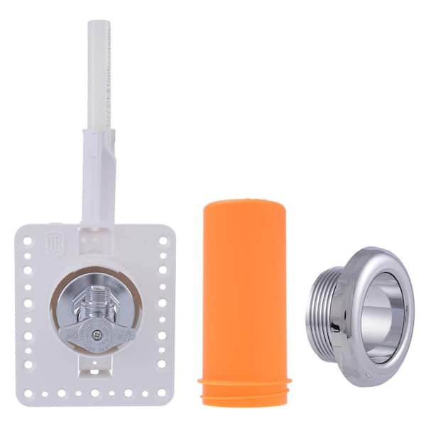 HOLDRITE 1/ 2-in. PEX-A x 3/8-in OD Compression Brass Angle Valve Outlet Box with Escutcheon and Protective Cover