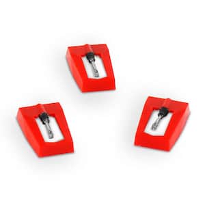 Turntable Replacement Needles for Various Record Players (3-Pack)