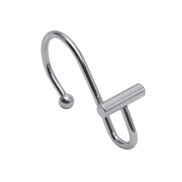 Metal Halden Shower Curtain Rings/Hooks 3 x 1 in. Chrome