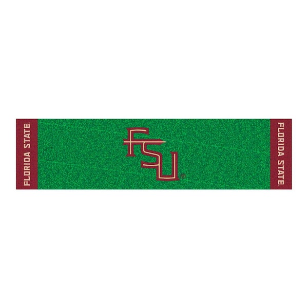 FANMATS NCAA Florida State University 1 ft. 6 in. x 6 ft. Indoor 1-Hole Golf Practice Putting Green