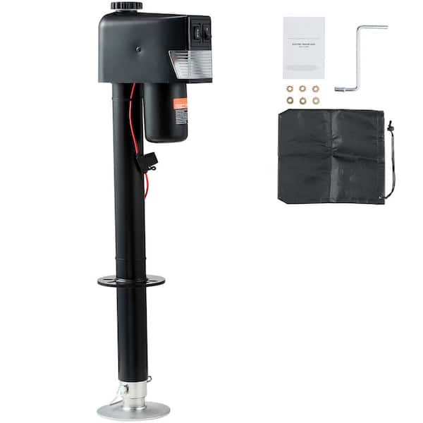 Electric Trailer Jack, Power Tongue Jack Weight Capacity 3500 lbs., 9.84 in. 33.85 in. Electric Tongue Jack