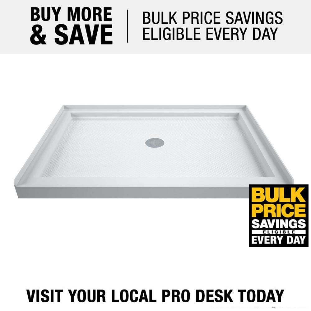 Biscuit Rectangular Acrylic Single Threshold Shower Base