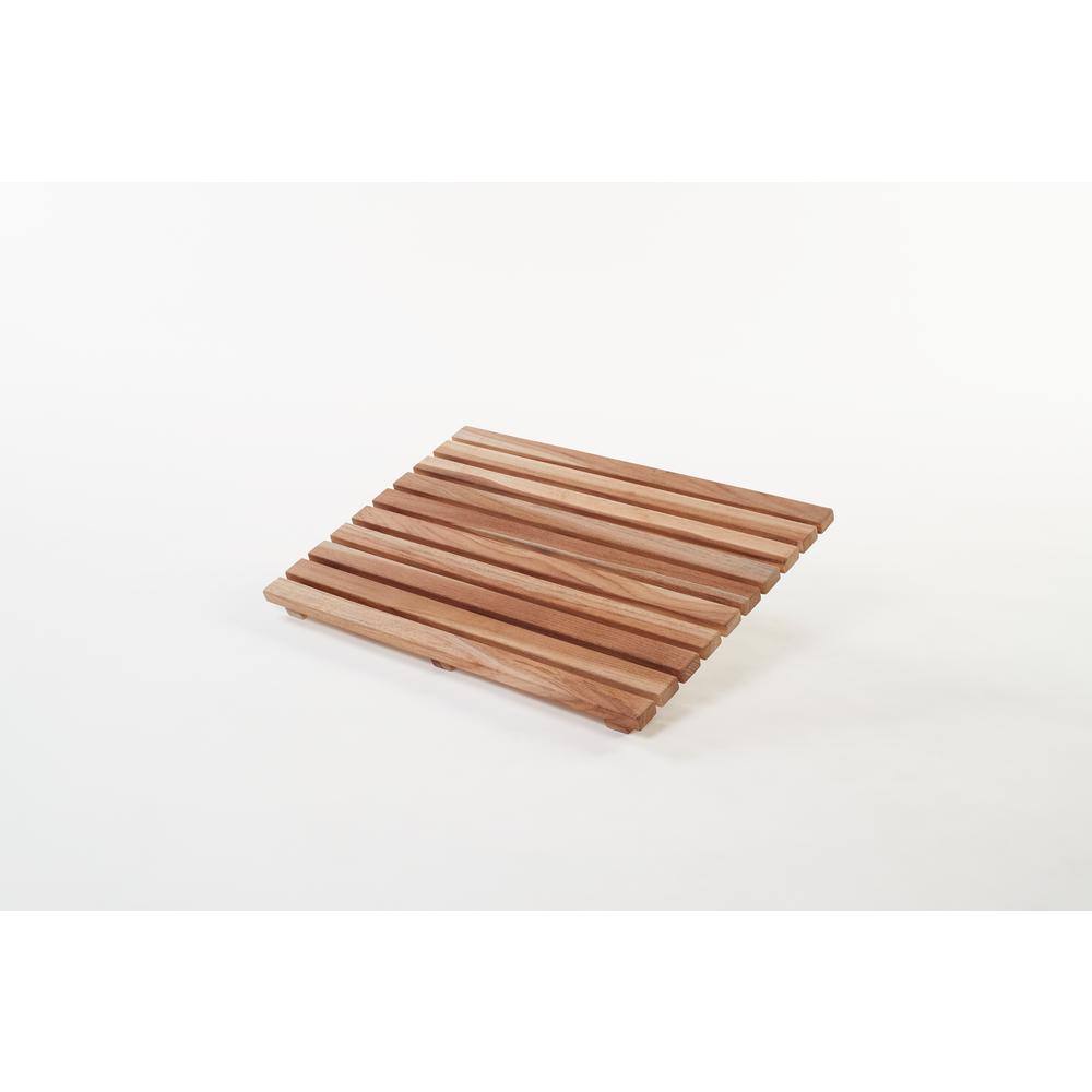 Gala Teak 20" x 14" Natural Wooden Bath Mat