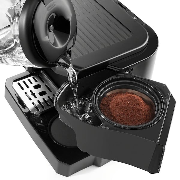 SS Black Depot Combination Espresso and COM530M Coffee and The Machine Home 10-Cup DeLonghi -