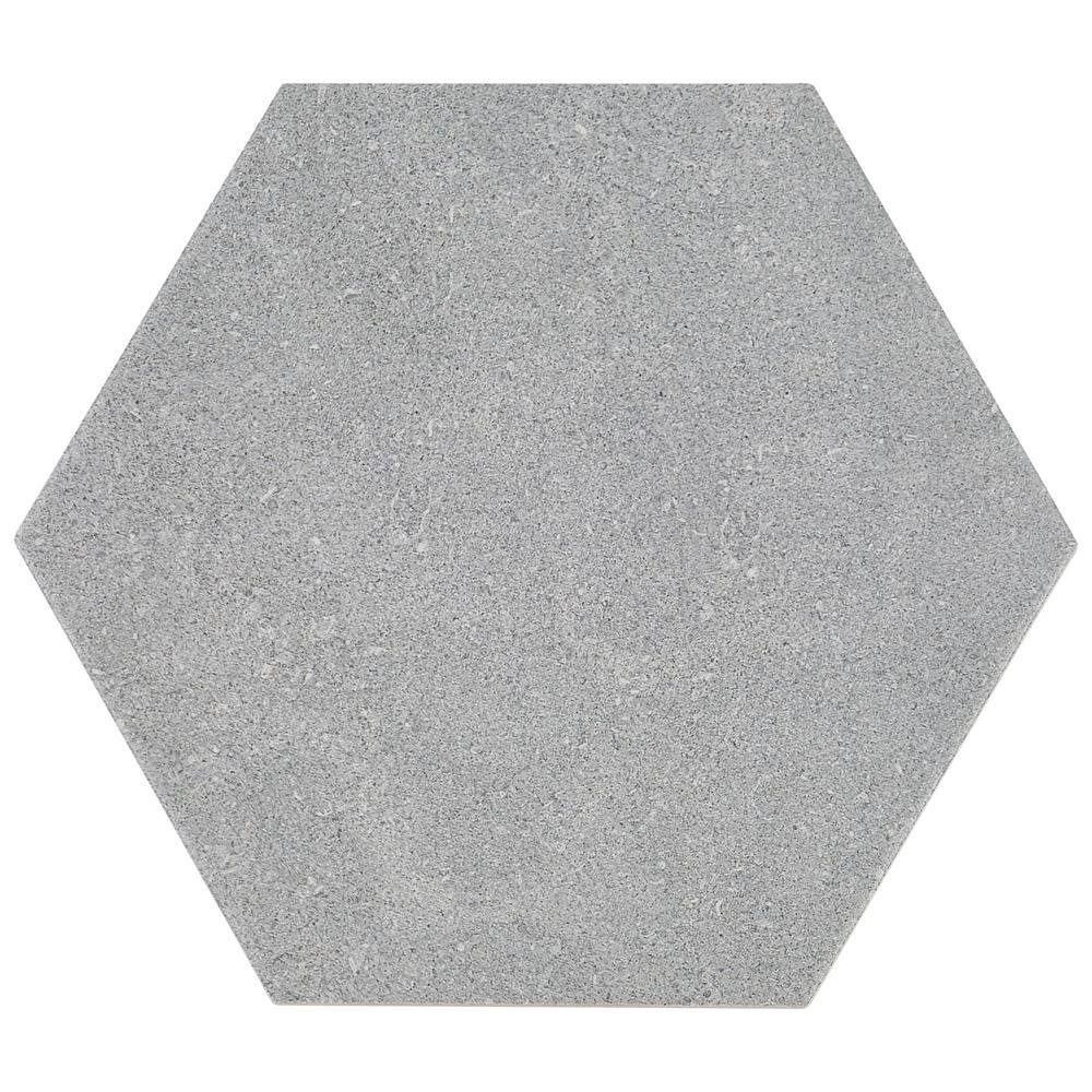 Lannister Gray Matte Hexagonal Porcelain Floor and Wall Tile