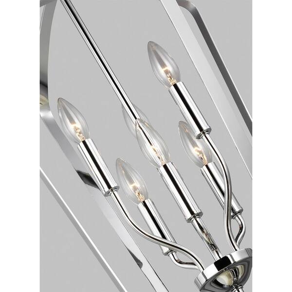 Generation Lighting - Romee 6-Light Chrome Hall-Foyer Pendant