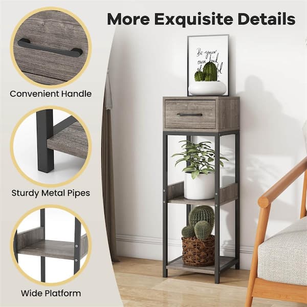 Aazon.co: VECELO Etal Plant Stands Set Of 5, Ultiple Heavy Duty