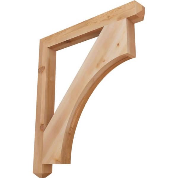 Ekena Millwork 3.5 in. x 44 in. x 38 in. Western Red Cedar Westlake Craftsman Smooth Bracket