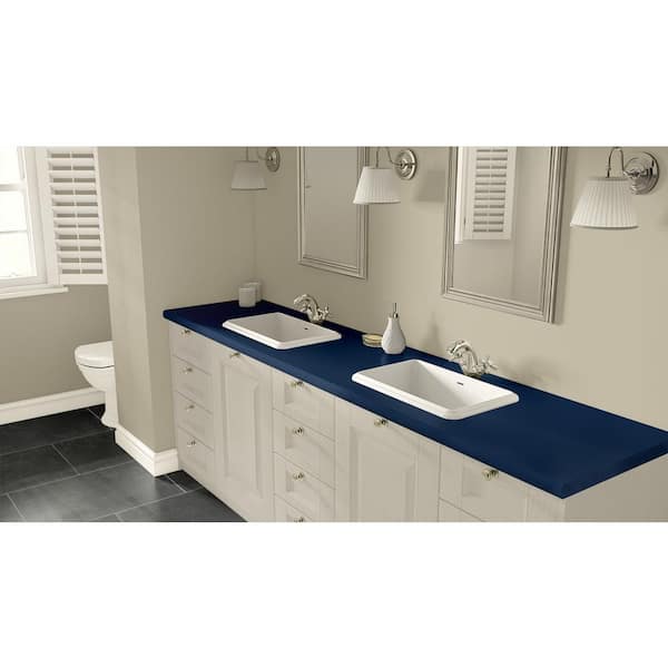 2 in. x 3 in. Laminate Sheet Sample in Atlantis with Standard Matte Finish