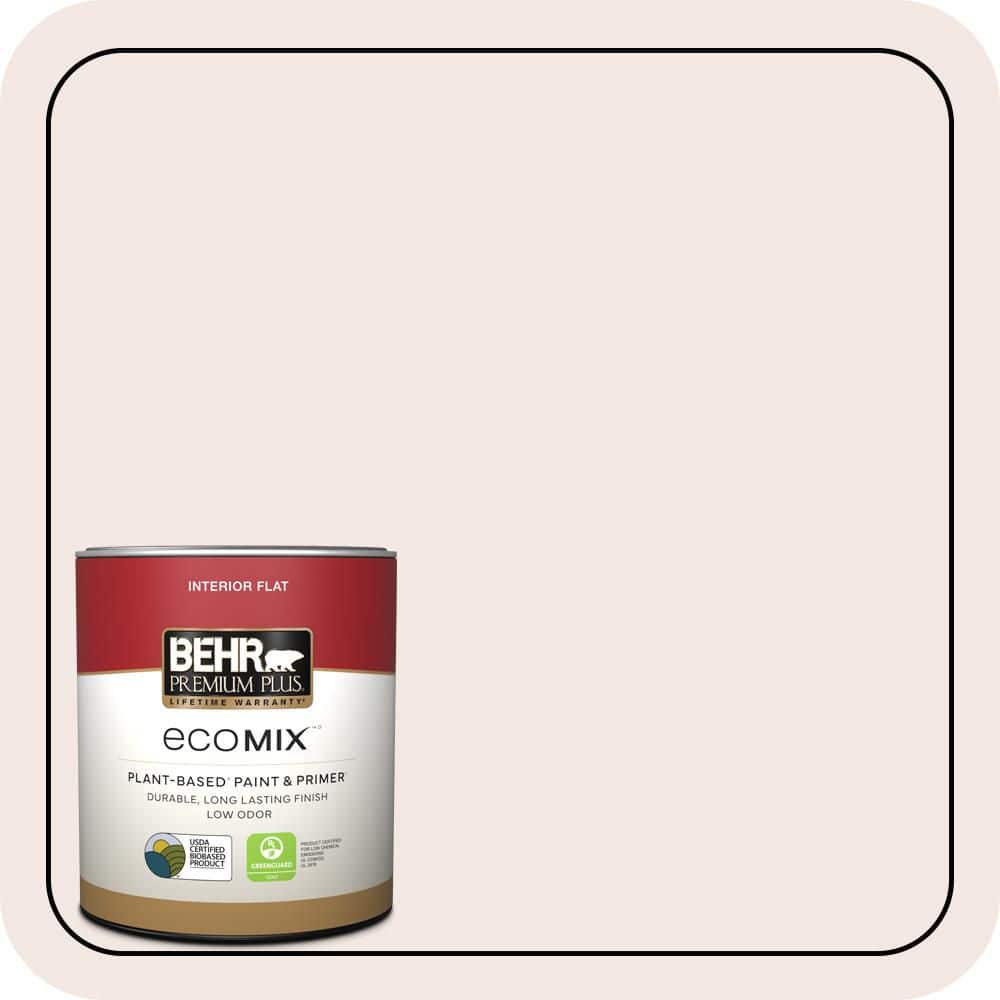 1 qt. #770A-1 Quartz White Flat EcoMix Plant-Based Interior Paint & Primer price history on PriceWatchPro