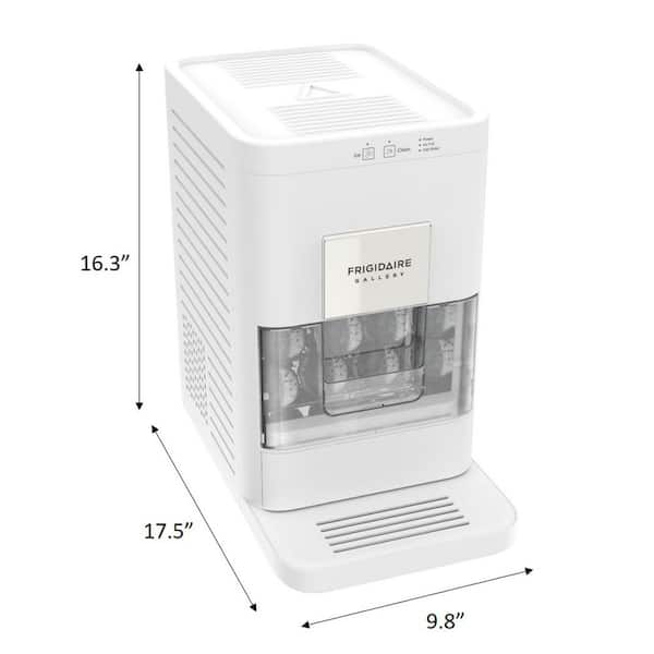 12 in. Wide Artisanal 33 lb Clear Sphere Ice Maker, Touch Control in White