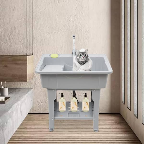 Adrinfly 19 gal. 22 in. D x 31.5 in. W, Freestanding Laundry