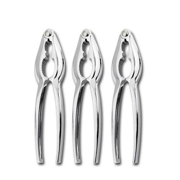 3 Piece Zinc Alloy Seafood and Nut Cracker Set Durable Dishwasher Safe for Lobster Crab Shellfish Oysters Nuts