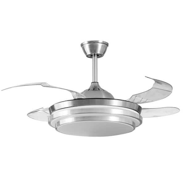 Urbanest 42" Retractable Fan Ceiling Light with 3 Color Change, Reversible DC Motor