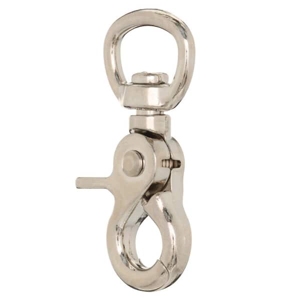 1/2 in. x 2-3/8 in. Nickel-Plated Swivel Trigger Snap