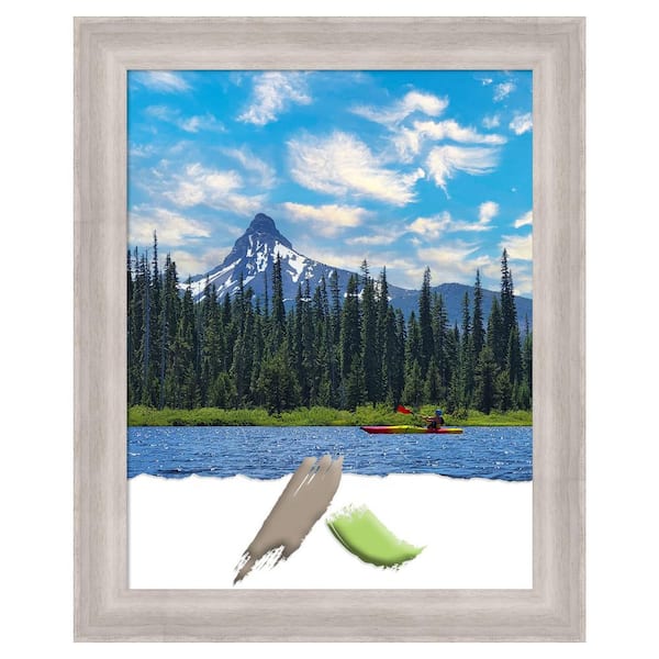 Amanti Art Beachwood Grey Wood Picture Frame Opening Size 22 x 28 in.