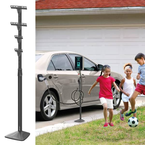 Barkan, Universal EV Charger Stand, 57 in. Height, 5 Year Warranty, Weatherproof for Level 1 and Level 2 EV chargers