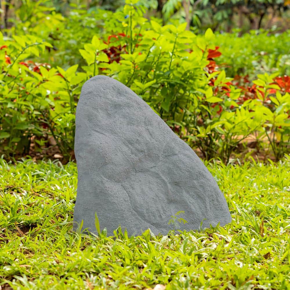 Granite Gray Monument-Shaped Faux Fiberglass Outdoor Rock