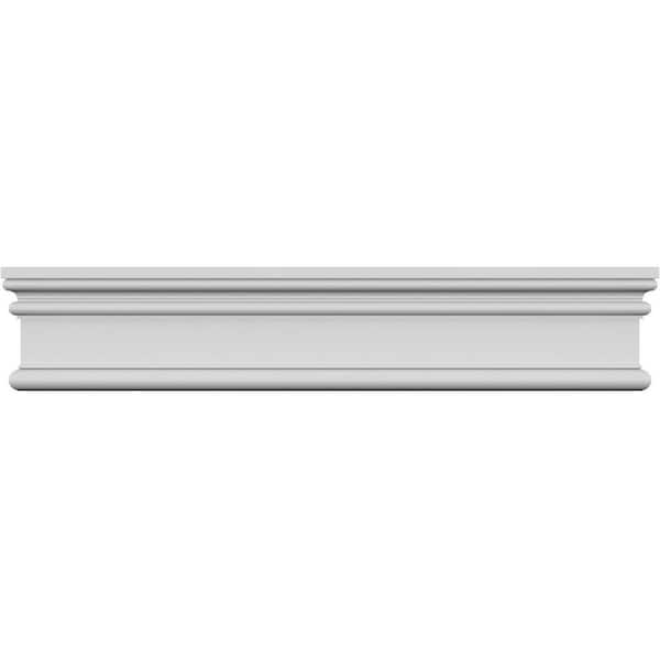 Ekena Millwork 7/8 in. x 72 in. x 3-1/2 in. Polyurethane Bedford Crosshead Moulding