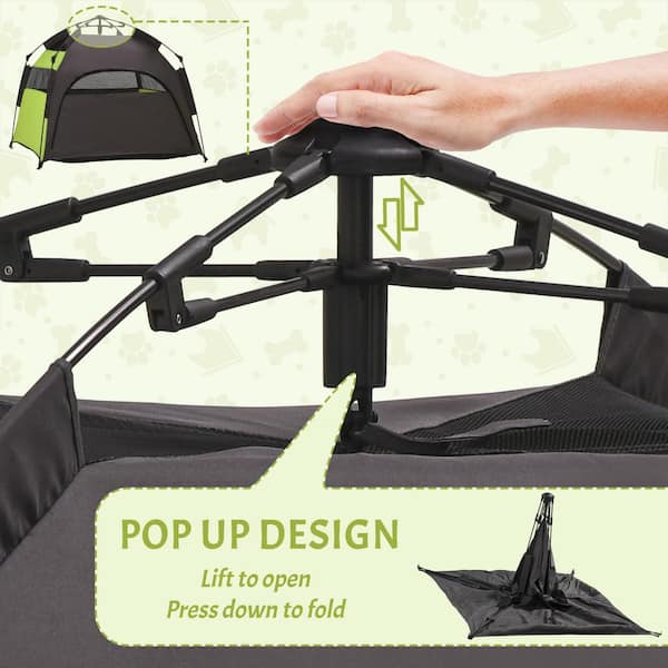 Pop up dog outlet tent large