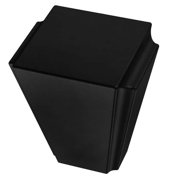 Liberty Liberty Modern Notched 1-1/8 in. (28 mm) Matte Black Cabinet Knob