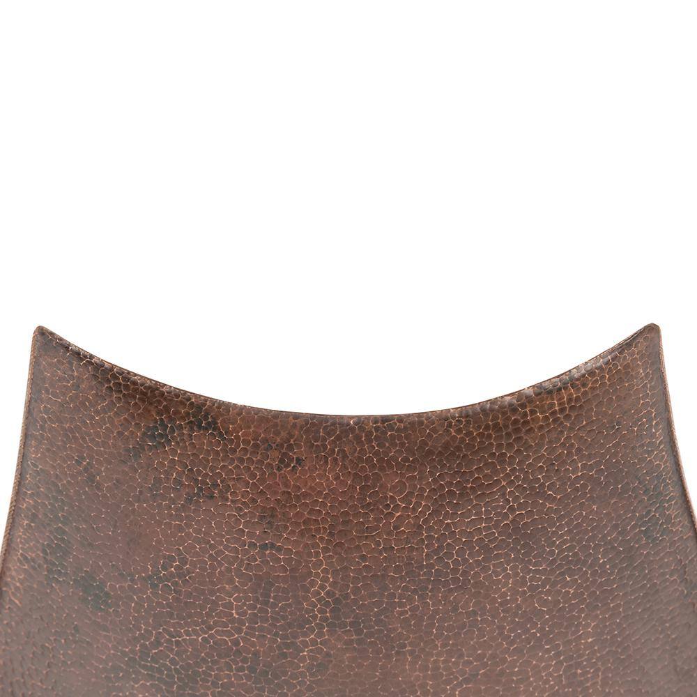 20" Hammered Copper Wall-Mount Vessel Sink
