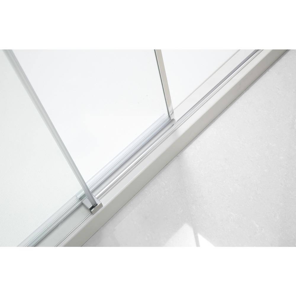 Primo 60"x78" Chrome Frameless Sliding Shower Door