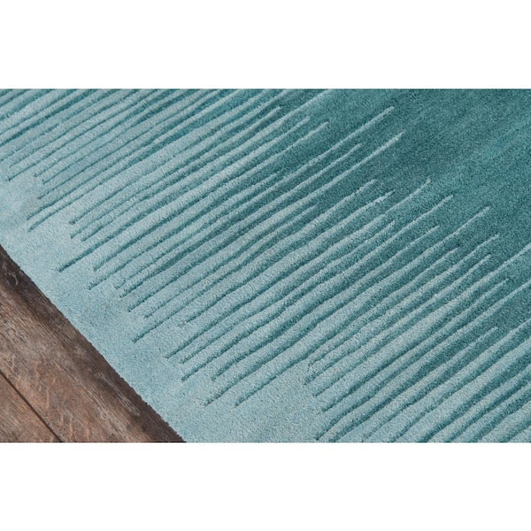 Art Craft Aqua 8 ft. x 10 ft. Indoor Area Rug