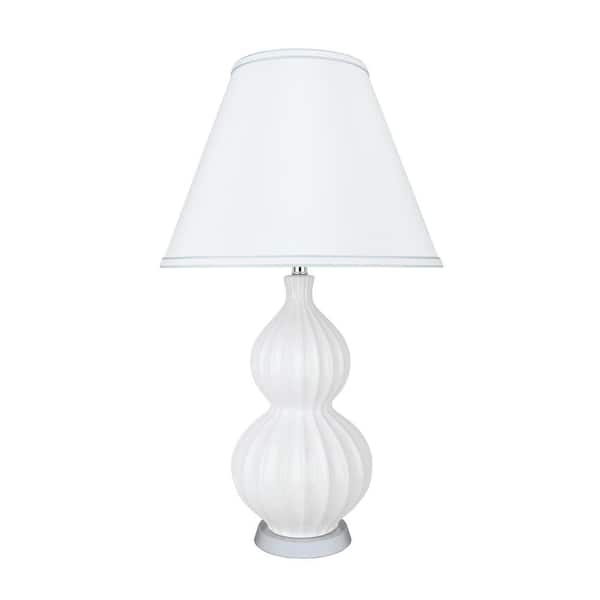 white ceramic lamp shade