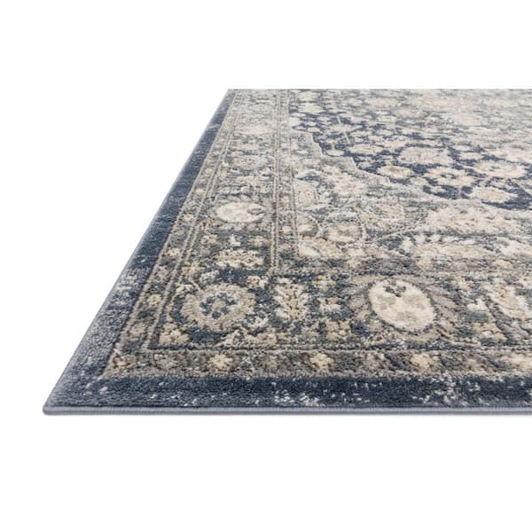 Teagan Denim/Mist 2 ft. 8 in. x 4 ft. Traditional Area Rug