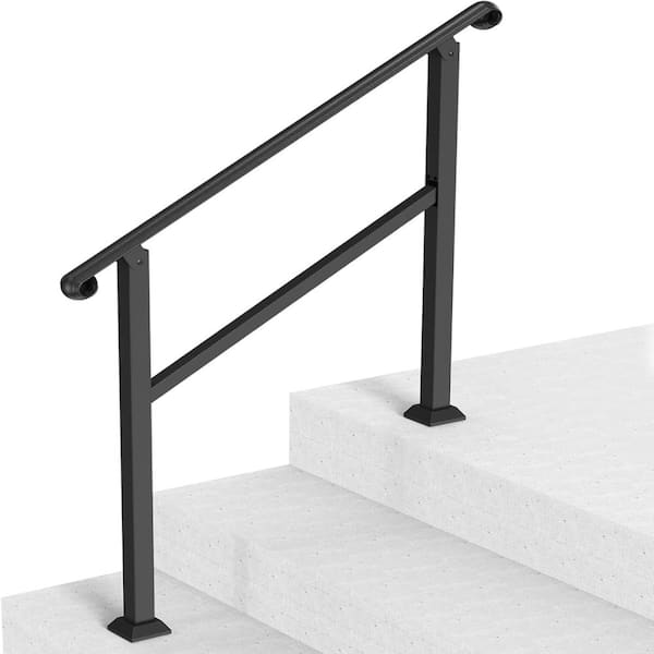 spca Indoor & Outdoor Stair Handrail Kit for 2-3 Steps, Safety Railing ...