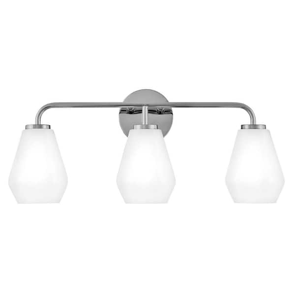 LARK - Gio 24.0 in. 3 Light Chrome Vanity Light