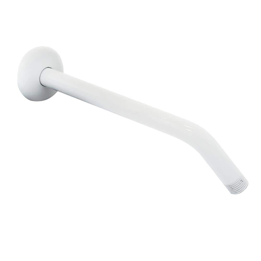 Westbrass 1/2 In. IPS X 10 In. Round Wall Mount Shower Arm With Sure ...