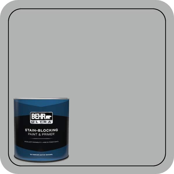 BEHR ULTRA 1 qt. #PPU26-08 Silverstone Satin Enamel Exterior Paint & Primer