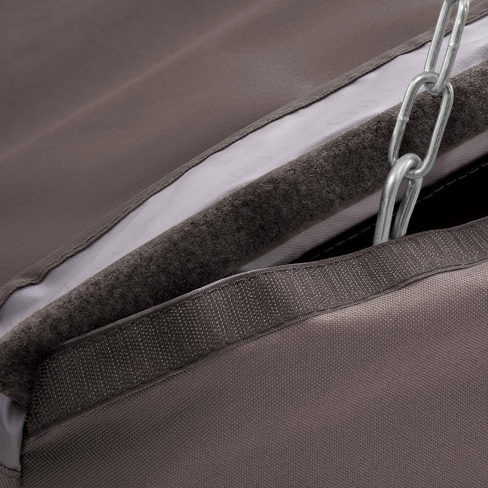 Ravenna Dark Taupe Water-Resistant Porch Swing Cover