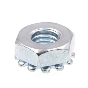 8#-32 UNC Hex Keps K Lock External Teeth Lock Nuts Zinc Plated Steel 6#-32 