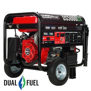 5,000-Watt/4,000-Watt 224 cc Electric Start Dual Fuel Portable Generator with CO Alert