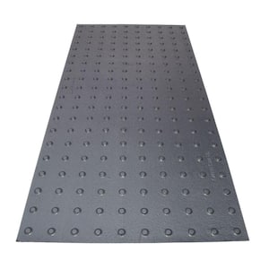 RampUp 24 in. x 4 ft. Dark Gray ADA Warning Detectable Tile