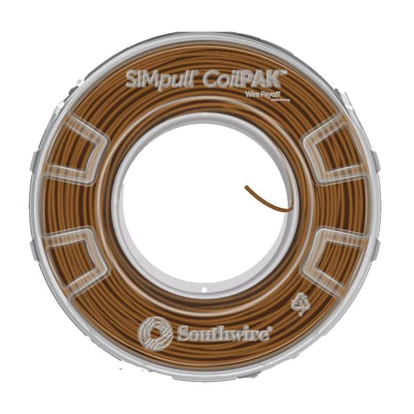 Southwire 1000 ft. Brown 12/1 STR CU Mini CoilPAK SIMpull THHN Wire