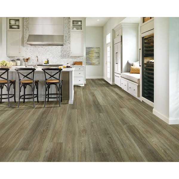 reDefine Fox Den 22 MIL 7 in. W x 48 in. L Waterproof Click Lock Vinyl Tile Flooring (23.64 sq. ft./ctn)