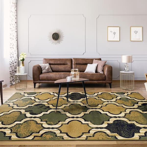 StyleWell AlinO Multi 3 ft. x 4 ft. Quatrefoil Area Rug