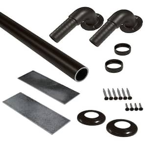 ADA Aluminum Pipe Rail and Return Kit in Bronze