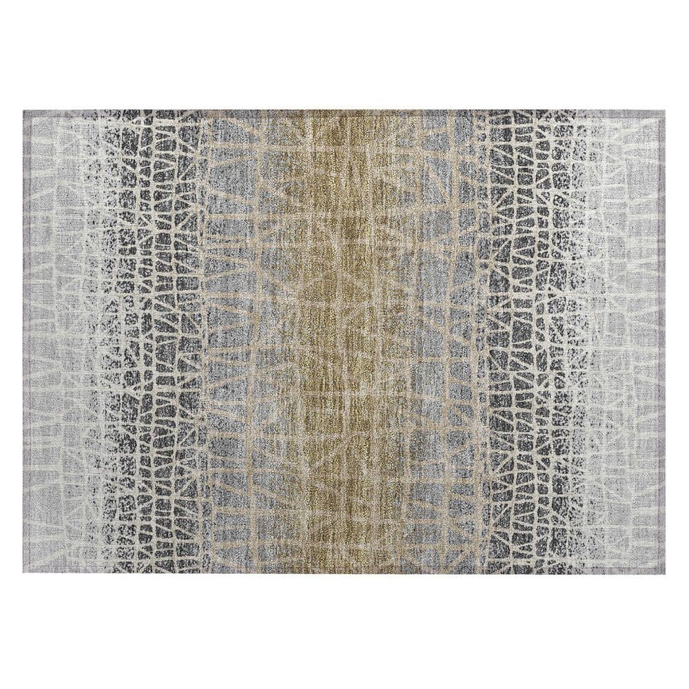 Chantille Machine Washable Indoor/Outdoor Abstract ACN2404 Gray 2 ft. x 3 ft. Accent Rug price history on PriceWatchPro