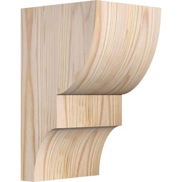 Ekena Millwork 5-1/2 in. x 6 in. x 10 in. Douglas Fir Ridgewood Smooth Corbel