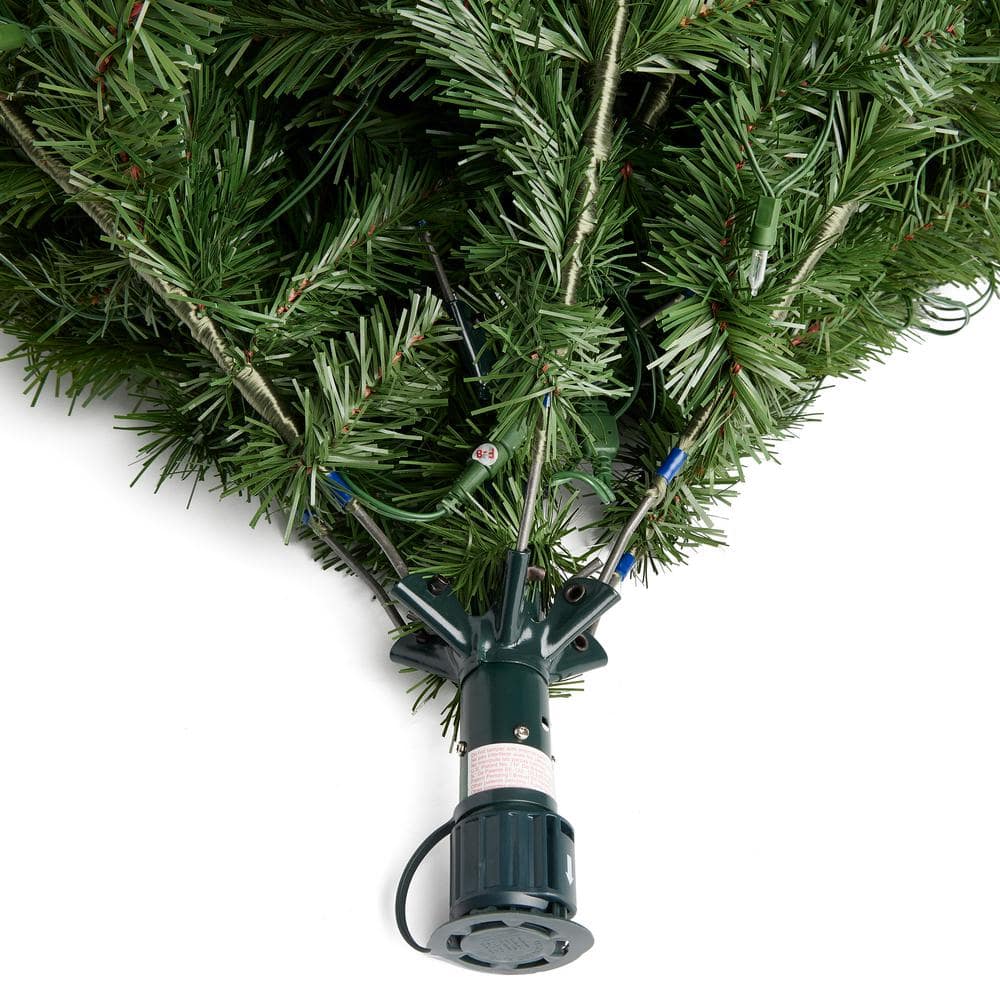 5-Foot Green Artificial Christmas Tree with Color-Changing LED Lights