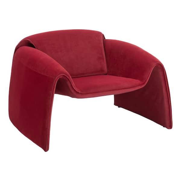 ZUO Horten Red Accent Arm Side Chair