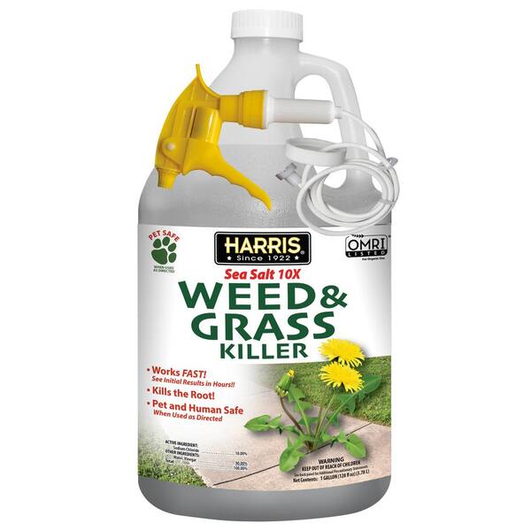 Natural Weed Killer Spray - Glyphosate-Free Gallon For Pet-Friendly Yard Care