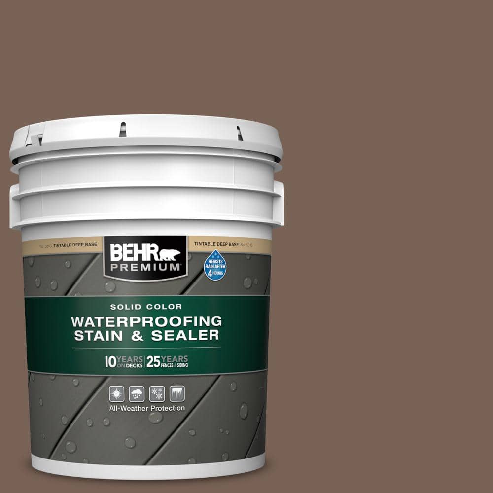 BEHR PREMIUM 5 gal. #760B-6 Traditional Solid Color Waterproofing ...