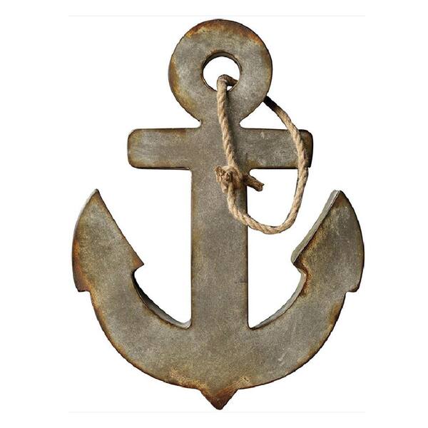 3R Studios 24 in. H x 18.5 in. W Metal Anchor Wall Art